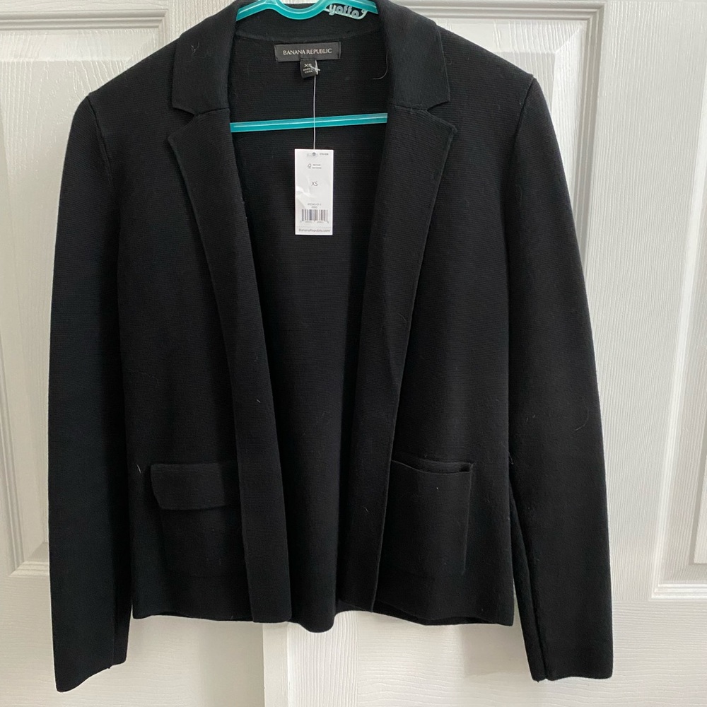 Banana Republic Sweater Blazer Black XS